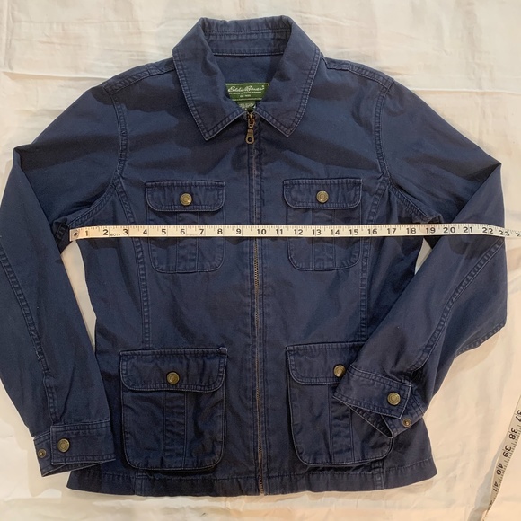 Eddie Bauer Womens Zip-Up Cotton Jacket, small - Picture 3 of 10